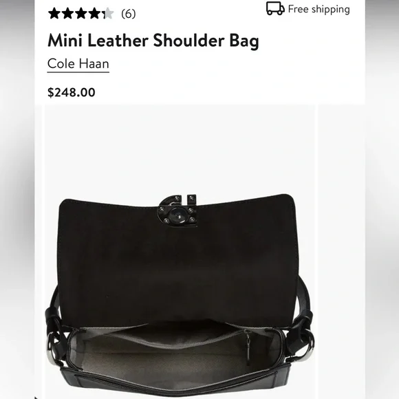 Cole Haan Shoulder Leather Bag - Picture 8 of 14